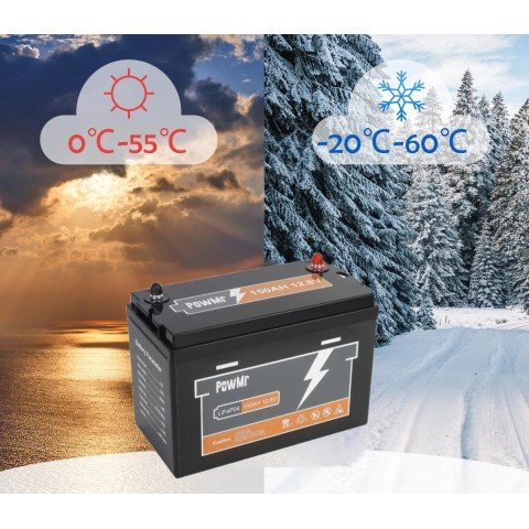 PowMr LiFePo4 12V 150Ah BMS POW-150AH-12.8V