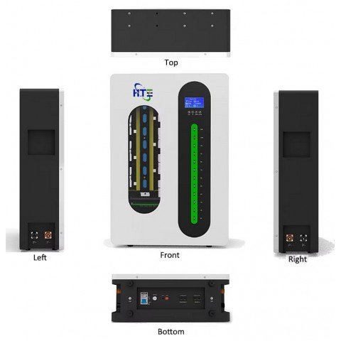 HTE 48V (51.2V) 100Ah HTE-W51100 (LiFePo4, BMS, Bluetooth)