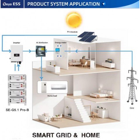 Deye LiFePo4 48V 100Аh BMS SE-G5.1 PRO-B