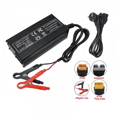 Зарядний пристрій SJT-300E для LiFePO4 акумуляторів 12V 20A VariCore