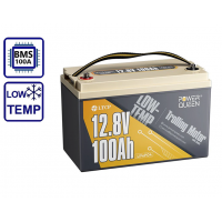 Power Queen 12V 100Ah Low-Temp (LiFePo4, BMS 100A)