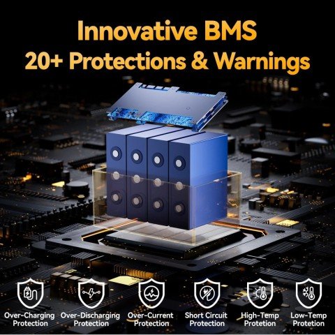 Power Queen 12V 100Ah Low-Temp (LiFePo4, BMS 100A)