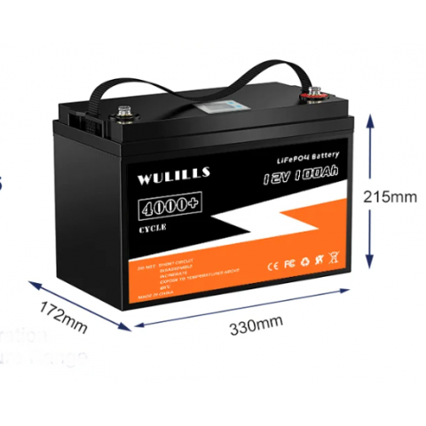 Liemium/WULILLS 12V 100Ah Puls (LiFePo4, BMS)