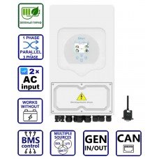 Deye SUN-5K-SG03LP1-EU, LV (5kW, 48V, 1Ph, 2-MPPT) Wi-Fi
