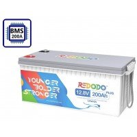 Redodo LiFePo4 12V 200Ah Plus BMS (200A)