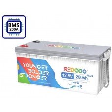 Redodo LiFePo4 12V 200Ah Plus BMS (200A)