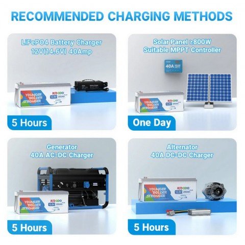 Redodo LiFePo4 12V 200Ah Plus BMS (200A)