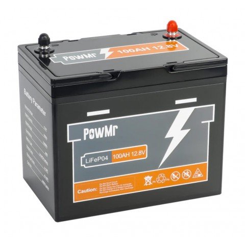 PowMr LiFePo4 12V 100Ah BMS POW-100AH-12.8V-MINI