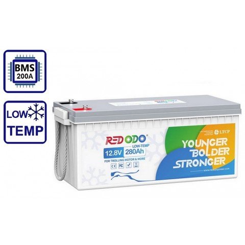 Redodo LiFePo4 12V 280Ah Low-Temp BMS (200A)