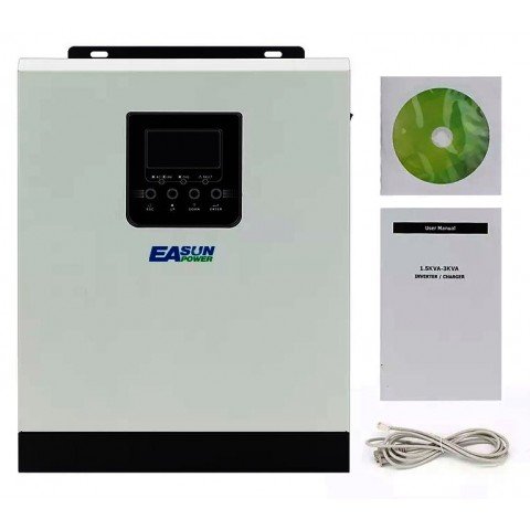 EASUN 3kW 24V ISolar SMH 3KW (3000VA/2400W, Max CH 70A, AC 20/30)