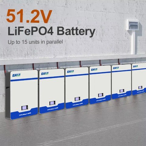 EASUN 48V (51.2V) 100Ah IBattery-EA-51.2V-100AH (LiFePo4, BMS)