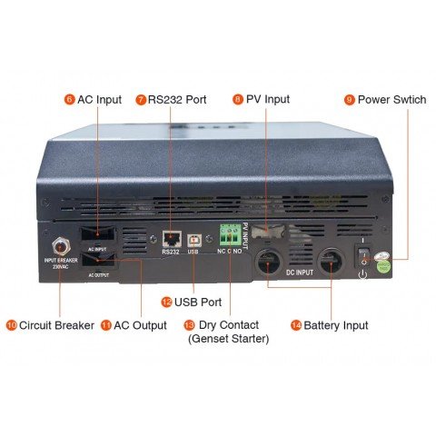 EASUN POWER 4.0kW 48V ISolar-SPL-5KW (5000VA/4000W, Max CH 110, AC 60)