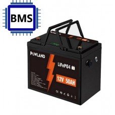 Powland 12V 50Ah IBattery-PL-12V-50AH (LiFePo4, BMS)