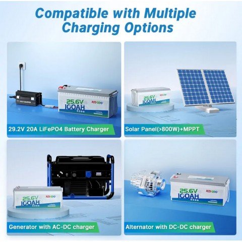 Redodo LiFePo4 24V 100Ah BMS (100A) Bluetooth