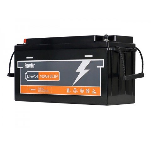 PowMr LiFePo4 24V 100Ah BMS POW-100AH-25.6V