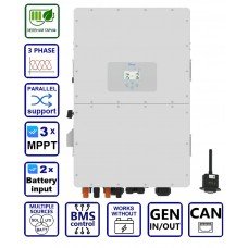 Deye SUN-50K-SG01HP3-EU-BM4, HV (50kW, 160-800V, 3Ph, 4-MPPT) Wi-Fi