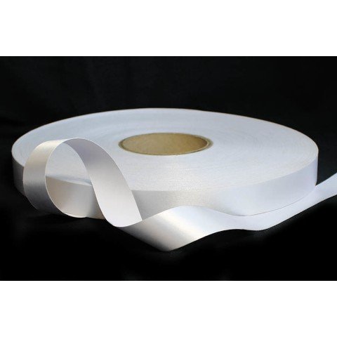 Сатин білий 25х183