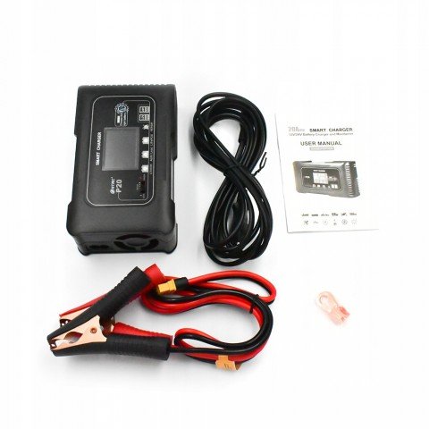 Універсальний зарядний пристрій HTRC 12V 24V 20A LifePo4, Li, Gel, AGM, I (10-20А), V (12-24V)