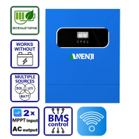 Anenji 11000W 48V ANJ-HHS-11000W-48V (1100VA/1100W, Max CH 160A, AC 120) Wi-Fi